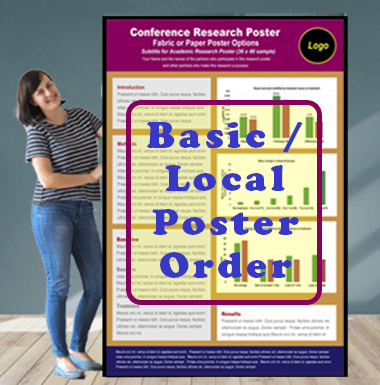Cheapest Conference Research Poster - Vancouver Paper and Fabric Research Poster Printed On-Site at Vancouver Convention Centre